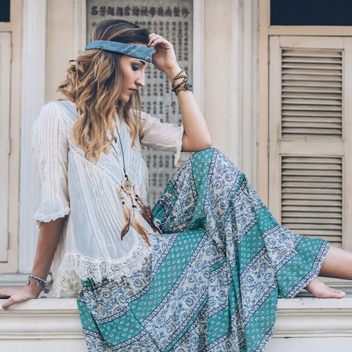 chinese dress ladies Deepak Perwani Pakistani Maxi Dress in Sky Blue Color Online – Nameera by  Farooq