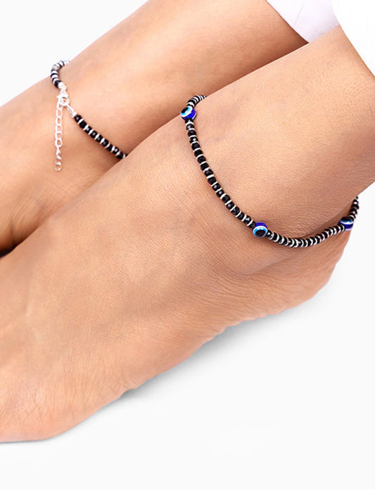 Silver Nazariya Anklet