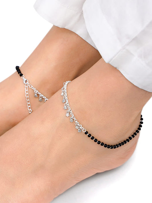 Silver Unique Vibe Anklet