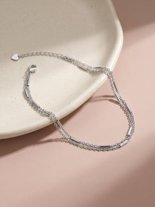 Silver Fantastic Shine Anklet