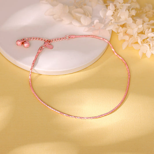 Rose Gold Sparkling Light Anklet