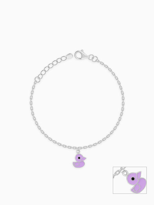 Silver Duck Kids Anklet (0-1 years)