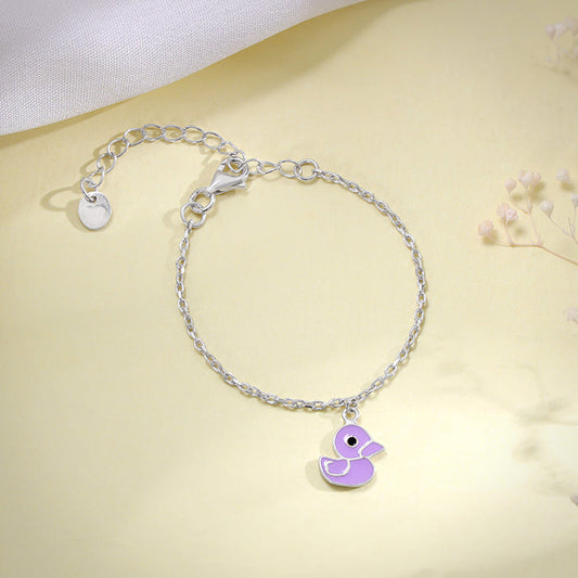 Silver Duck Kids Anklet (0-1 years)