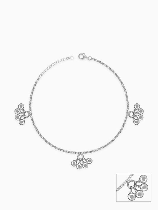 Silver Cute Orb Anklet