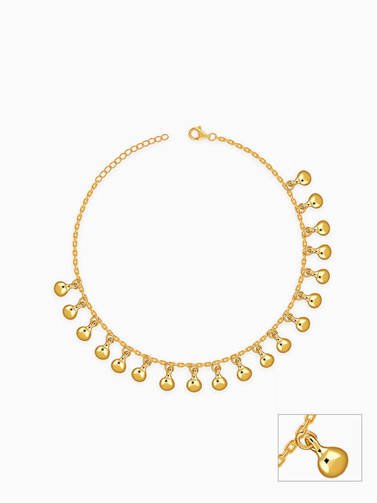 Golden Orb Dot Anklet