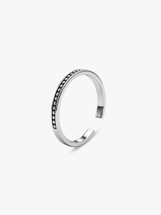 Oxidised Silver Bead Toe Rings