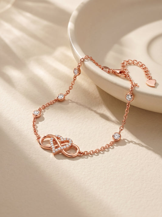 Rose Gold Infinite Bond Bracelet
