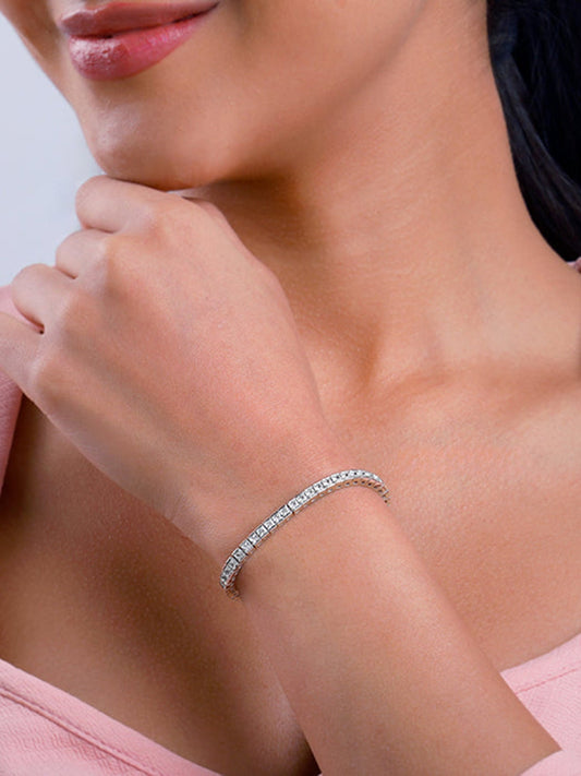 Silver Classy Tennis Bracelet