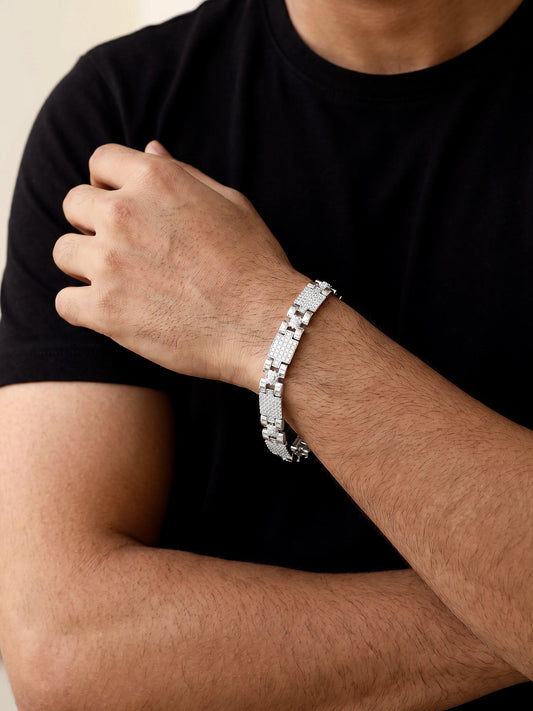 Silver Courage Bracelet For Him