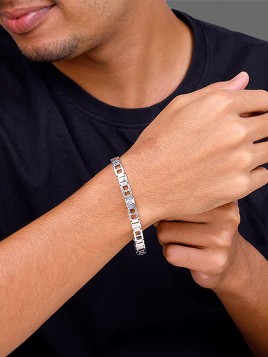 Silver Primera Bracelet For Him