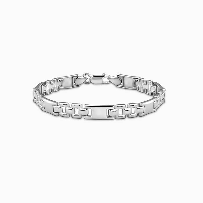 Mens Silver Bracelet Designs With Price Buy Men's Silver Bracelet