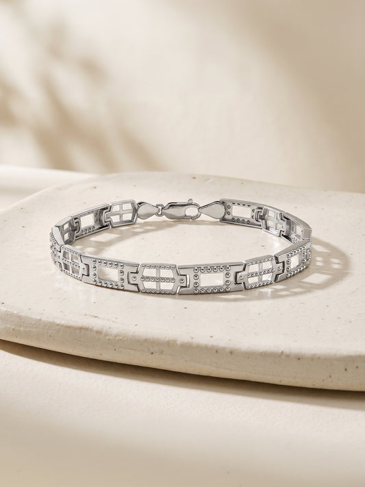 Silver Supremo Bracelet For Him