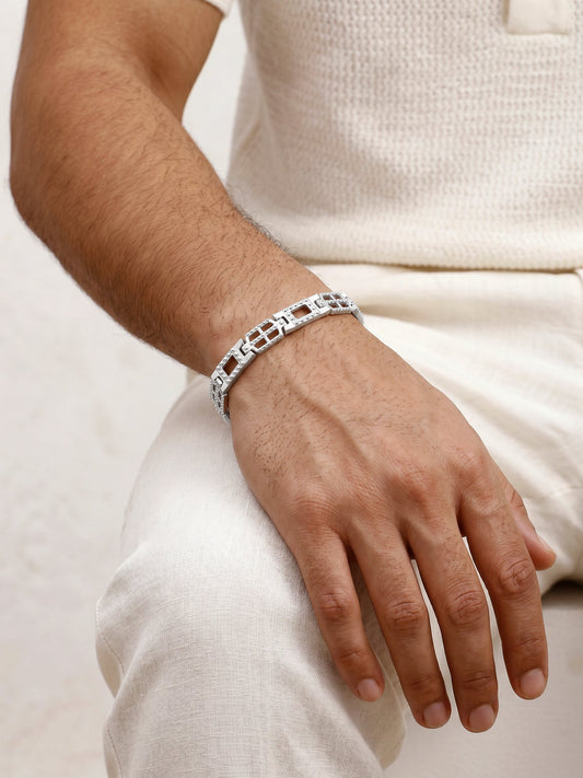 Silver Supremo Bracelet For Him