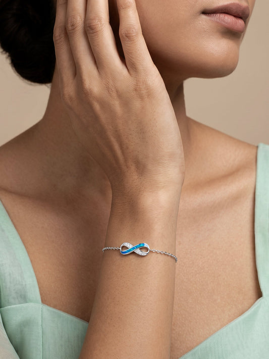 Silver Infinite Beauty Bracelet