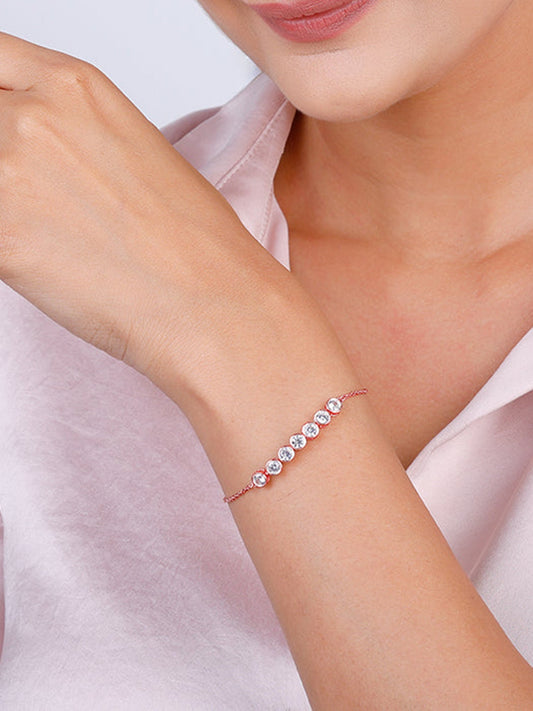 Rose Gold Bubble Bracelet