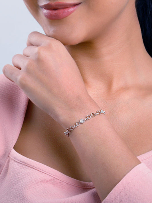 Silver Young Heart Bracelet