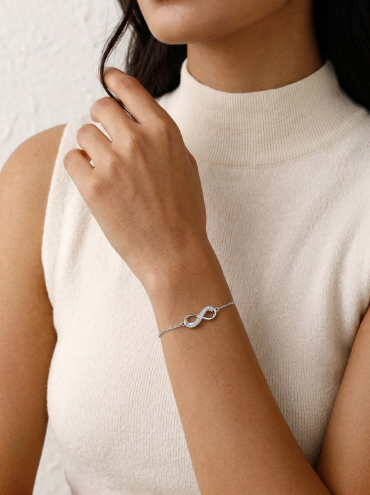 Silver Unbreakable Bond Infinity Bracelet