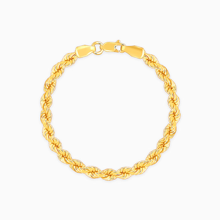 Golden Rope Bracelet For Him – GIVA