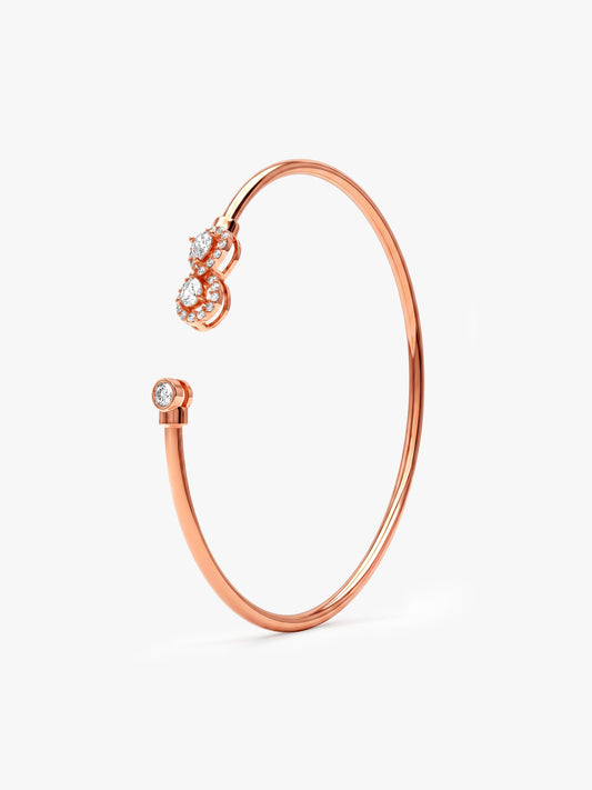 Rose Gold Endless Shenanigans Cuff Bracelet