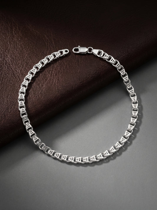 Silver Chroma Chain Bracelet For Him