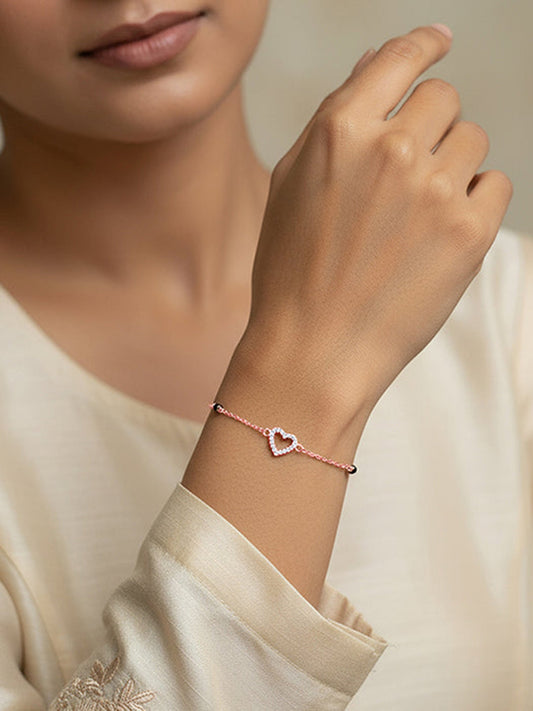 Rose Gold Dashing Love Mangalsutra Bracelet
