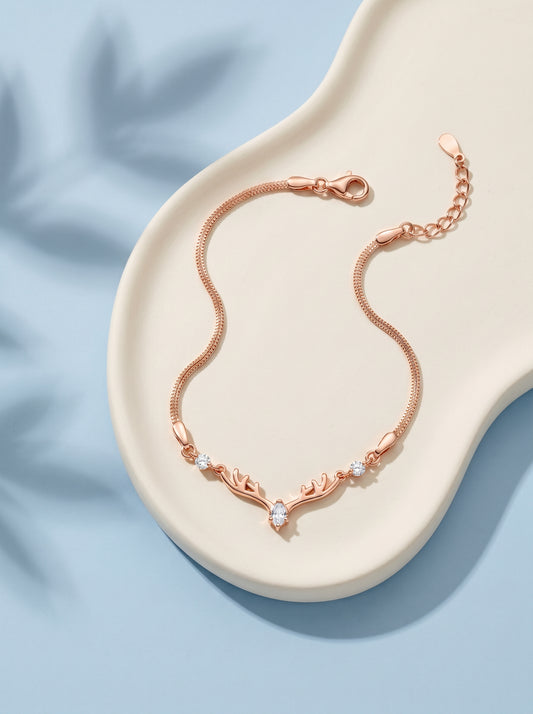 Rose Gold Deer Bracelet