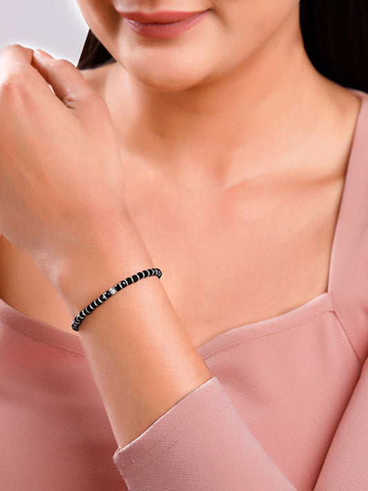 Silver Midnight Gleam Bracelet
