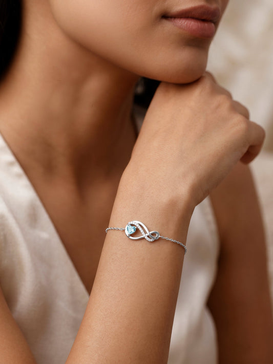 Silver Sea of Love Bracelet