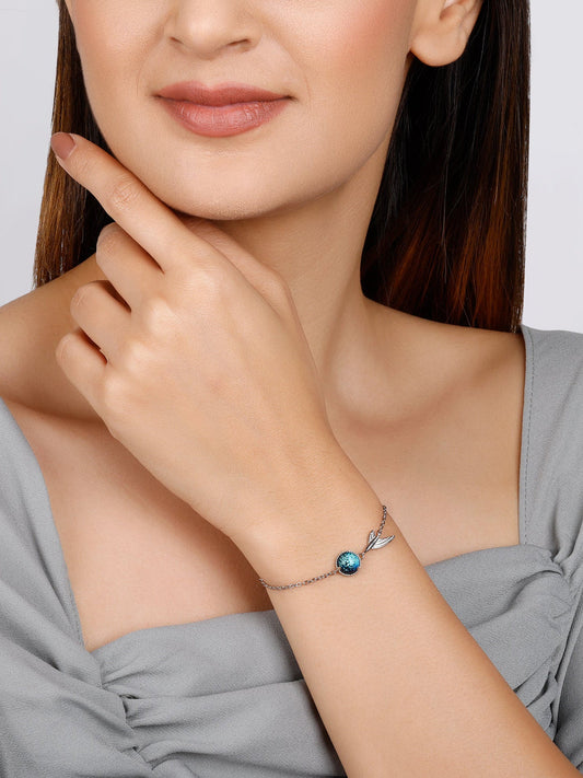 Silver Fin in Ocean Bracelet