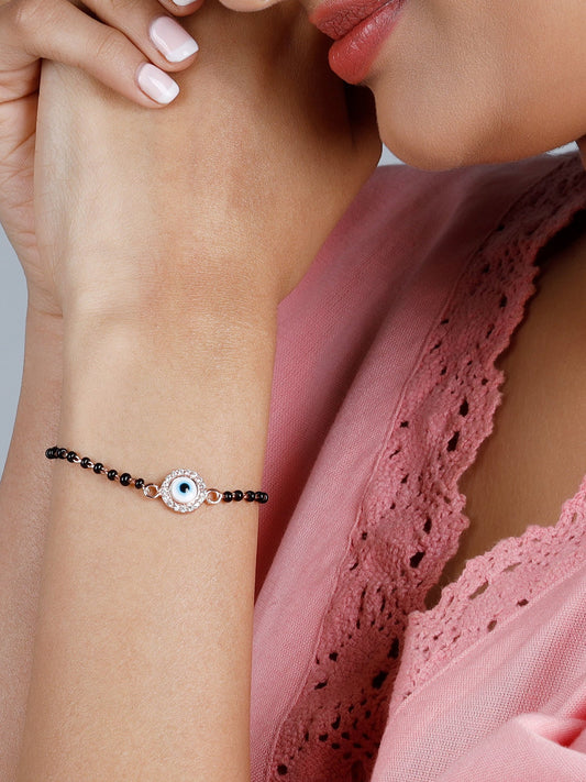 Rose Gold Protected Love Mangalsutra Bracelet