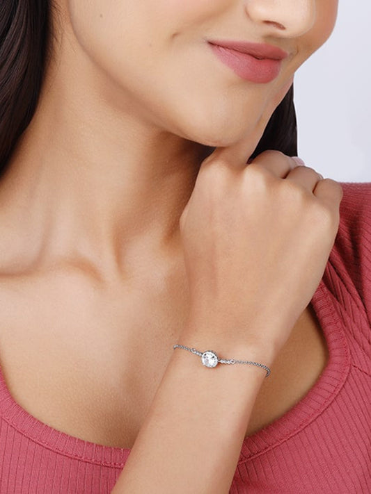 Silver Solitaire Sunshine Bracelet