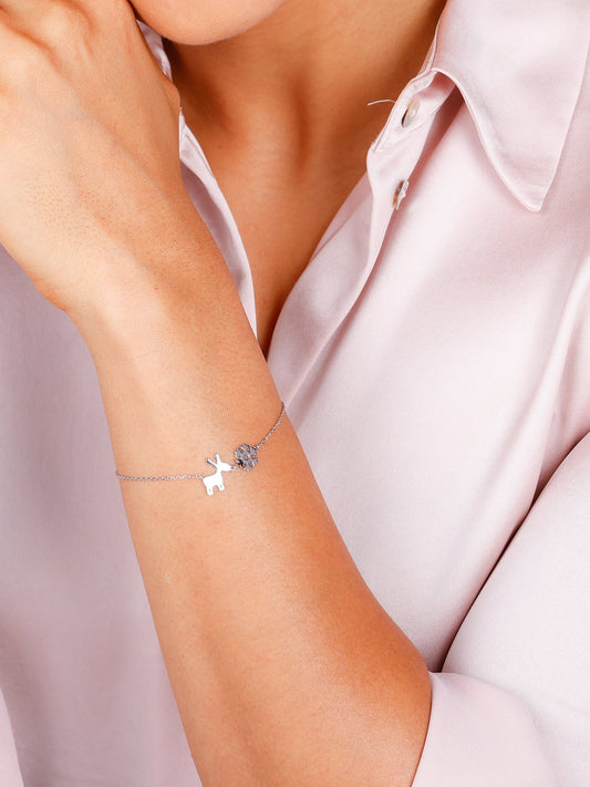 Silver Christmas Longing Bracelet