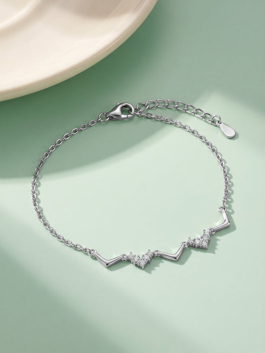 Silver Meandering Bracelet