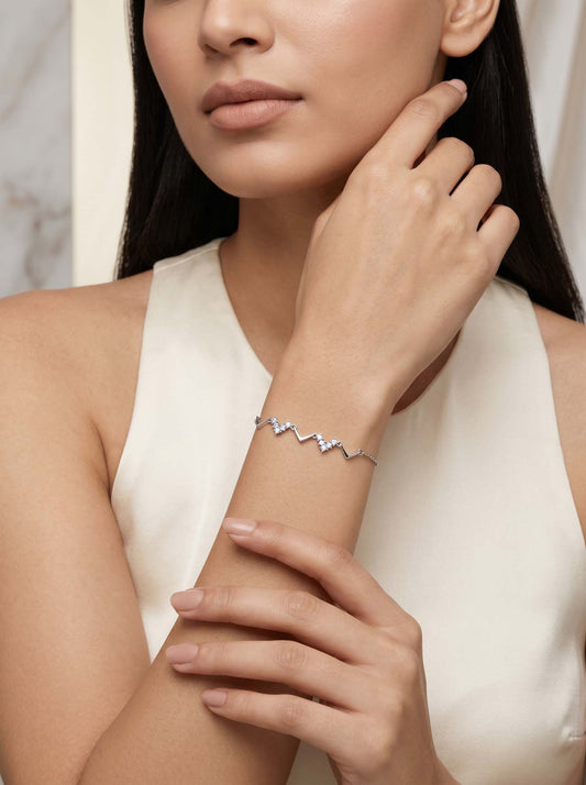 Silver Meandering Bracelet