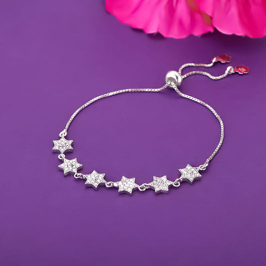 Silver Rising Star Bracelet