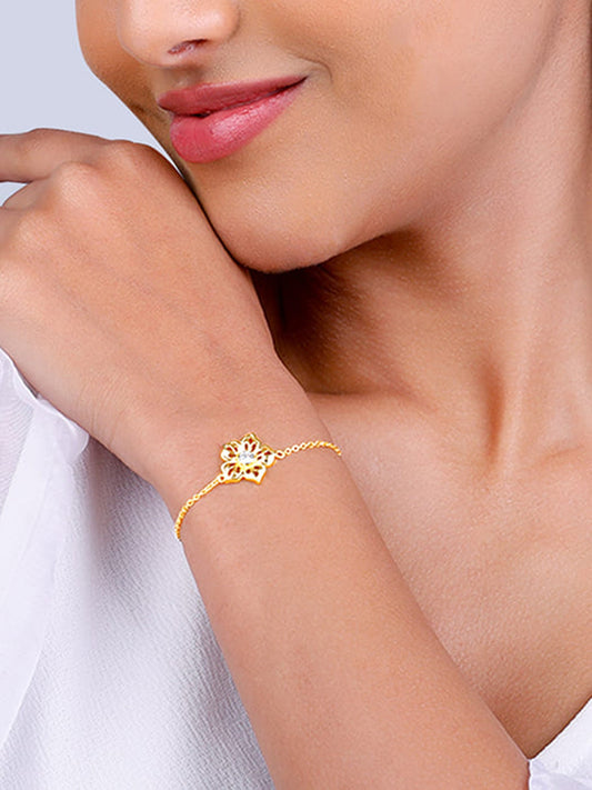 Golden Filigree Flora Bracelet