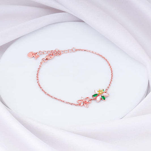 Rose Gold Dual Tone Trillium Bracelet