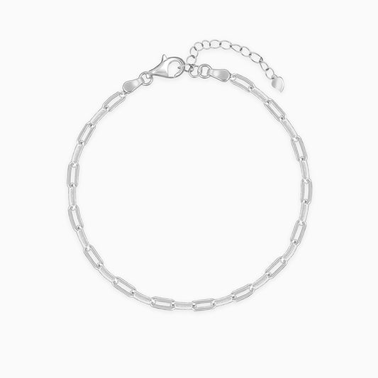Silver Interlinked Chain Bracelet