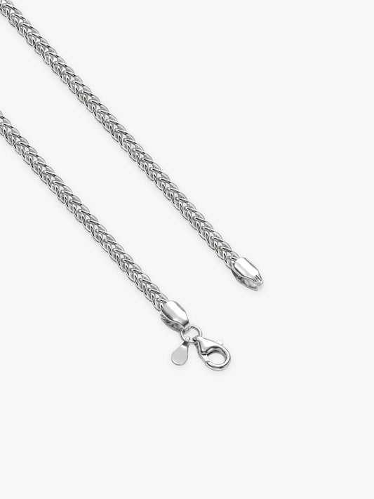 Silver Spiga Wheat Chain for Him