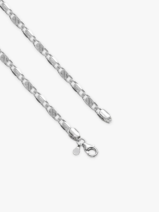 Silver Metal Mingle Chain for Him