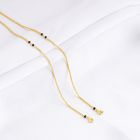 Golden Beaded Knots Mangalsutra Chain