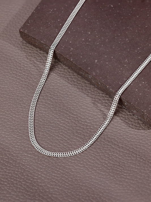 Silver Classic Style Chain For Him