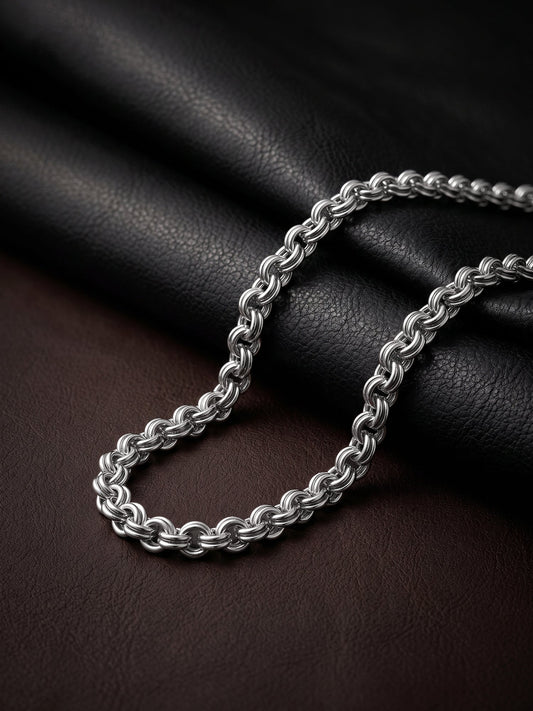 Silver Atlas Chain for Him