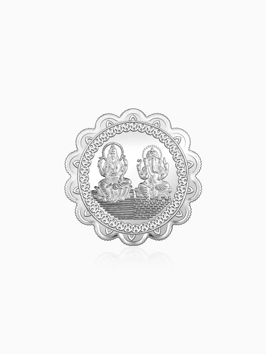 GIVA 999 Silver Lakshmi and Ganesh Coin (10g)