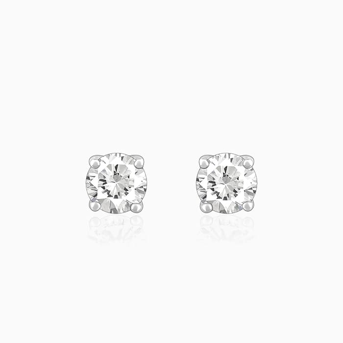 Anushka Sharma Silver Zircon Earrings – GIVA