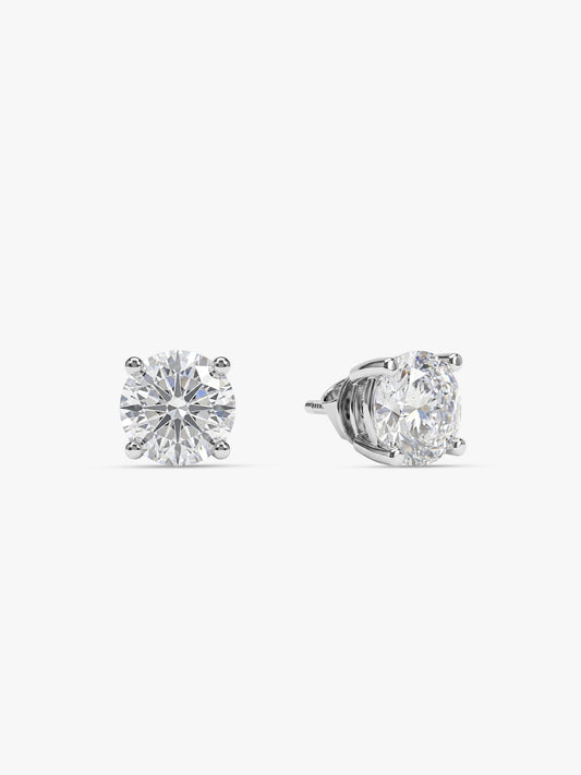Silver Zircon Earrings
