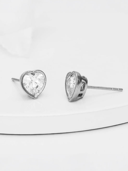 Silver Coeur Earring