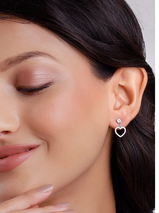 Charming Heart Drop Earrings