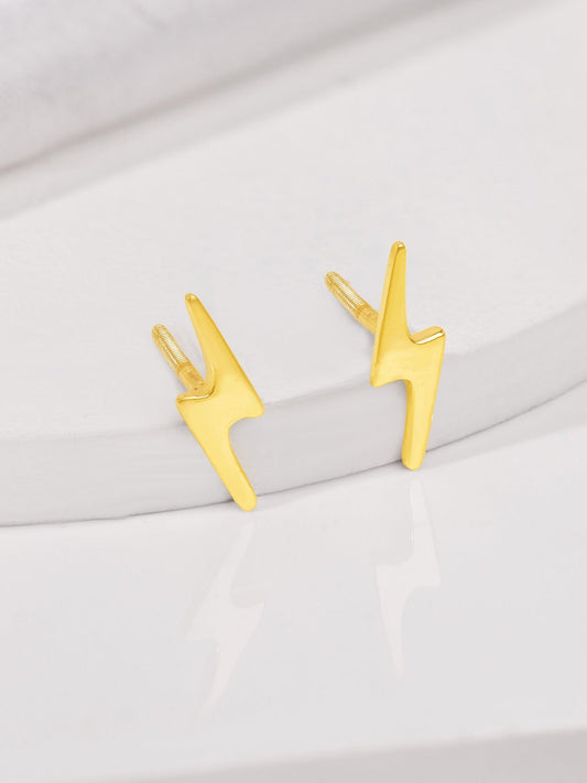 Golden Thunder Strike Earrings