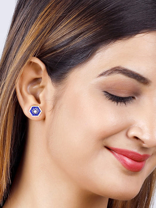Golden Taj Mosaic Earrings